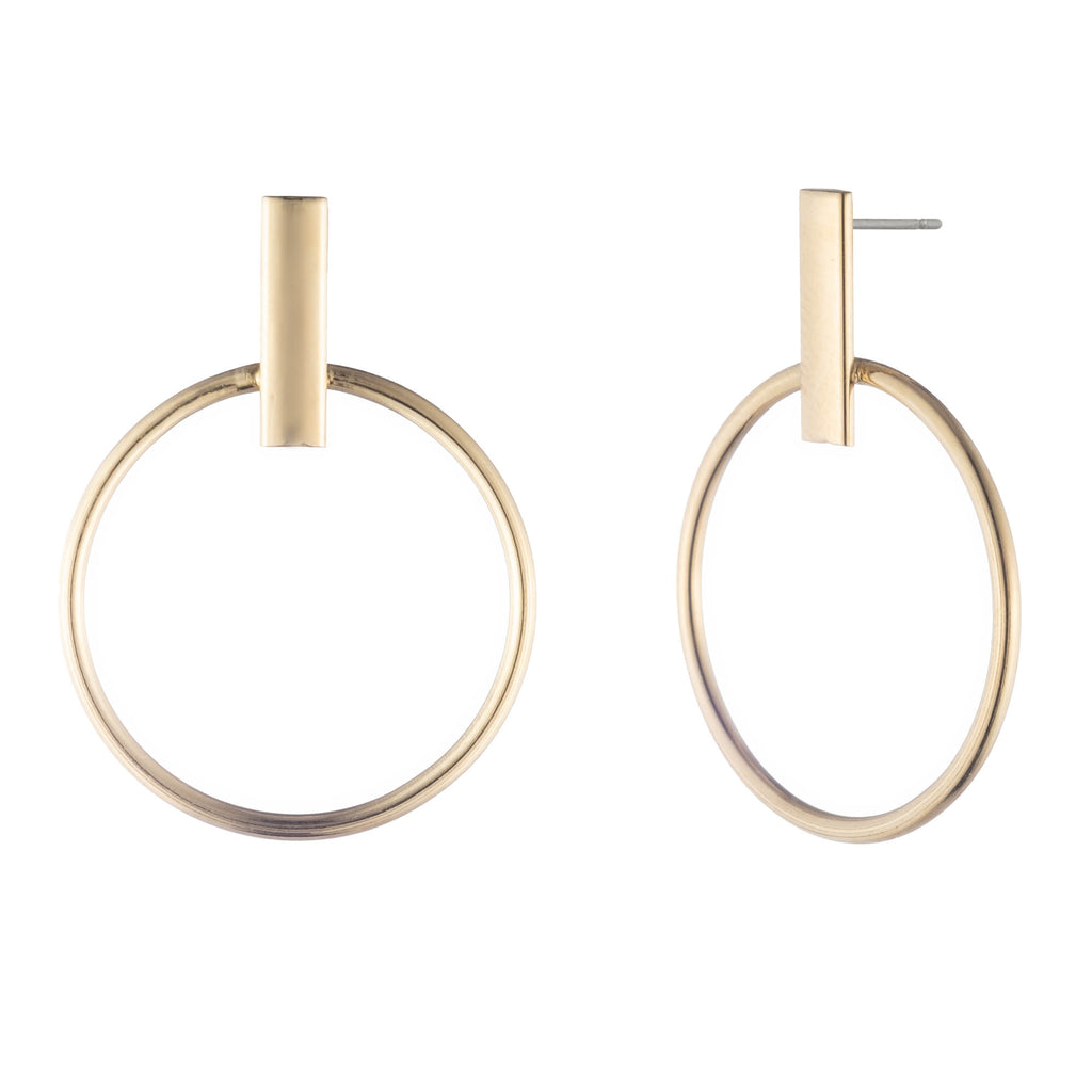 18K Yellow Gold Earrings
